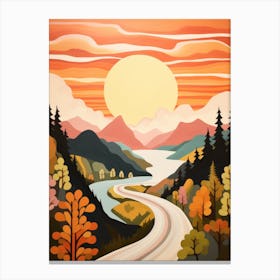 Sunset Road Canvas Print