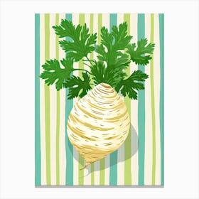 Celeriac Summer Illustration 4 Canvas Print