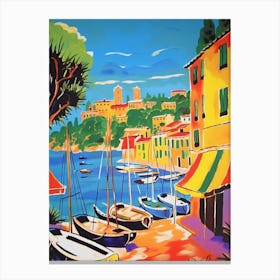 Portofino Italy 6 Travel Poster Vintage Canvas Print
