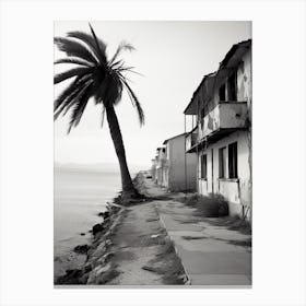 Alghero, Italy, Black And White Photography 3 Canvas Print