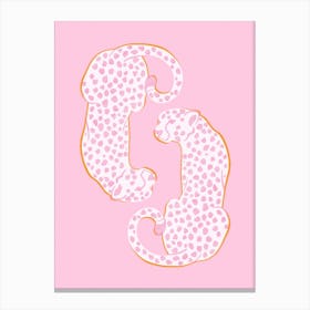 Pink Cheetahs Canvas Print