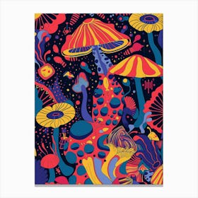 Psychedelic Mushrooms 2 Canvas Print