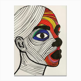 Rainbow Face 1 Canvas Print