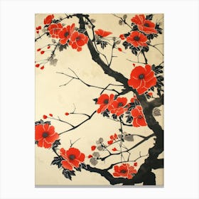 Great Japan  Hokusai Botanical Japanese 21 Canvas Print