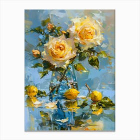 'Roses And Lemons' Canvas Print