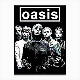 Oasis band music Canvas Print