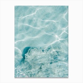 Clear Blue Water Canvas Print