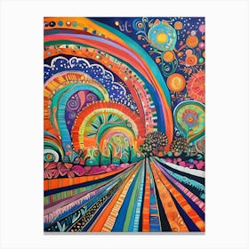 Rainbows In The Sky-Reimagined 1 Canvas Print