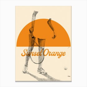 Sunset Orange Canvas Print