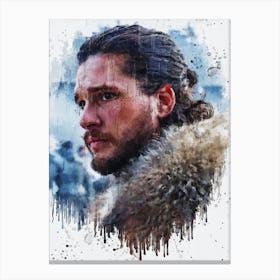 Jon Snow Game Of Thrones Painting Canvas Print