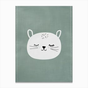 Cat Face Canvas Print