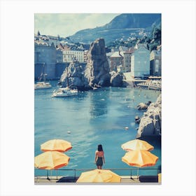 Vintage Vacations. Piran, Jugoslavia Canvas Print