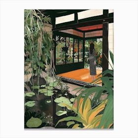 In The Garden Ginkaku Ji Temple Gardens Japan 1 Canvas Print
