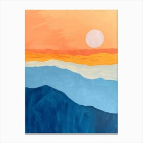 Sunset In The Mountains 43 Canvas Print