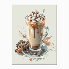 Coffee Latte 2 Canvas Print