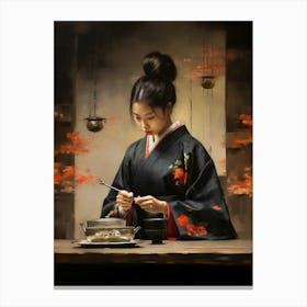 Tea Ceremony Japanese Style 5 Canvas Print