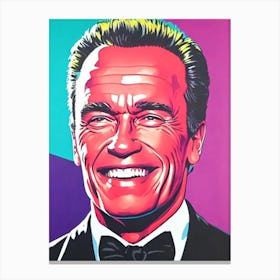 Arnold Schwarzenegger Pop Movies Art Movies Canvas Print