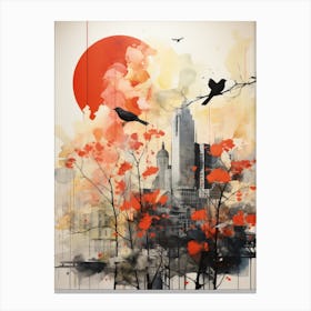 Birds In The Sky Canvas Print