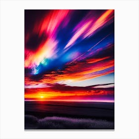 Abstract Sunset 1 Canvas Print