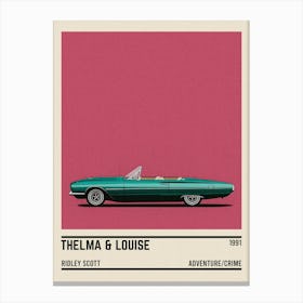 Thelma And Louise Car Canvas Print