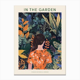 In The Garden Poster Dunedin Botanical Gardens 3 Canvas Print