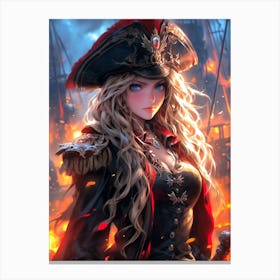 Pirate Girl Canvas Print