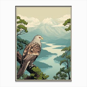Shiretoko National Park, Japan Vintage Travel Art 4 Canvas Print
