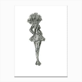 Drawing Of A Woman Canvas Print