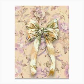 Coquette In Sage And Pink4 Pattern Canvas Print