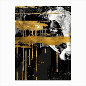 Gold Cow 1 Canvas Print