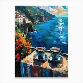 Amalfi Coast Espresso Made In Italy 4 Canvas Print
