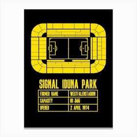 Signal Iduna Park Dortmund Germany Football Canvas Print