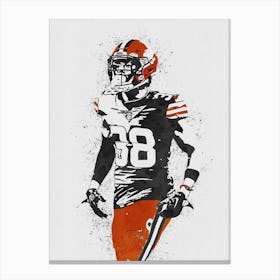 Aj Green Cincinnati Bengals Canvas Print