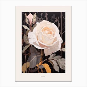 Flower Illustration Rose 3 Poster Canvas Print