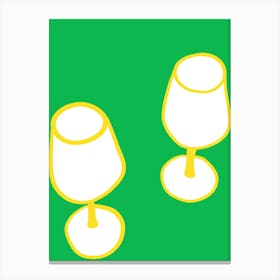 Wine Glasses 1 Canvas Print