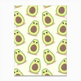 Cute Avocados Canvas Print