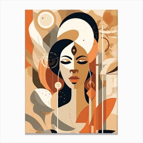 Woman Portrait Abstract Canvas Print