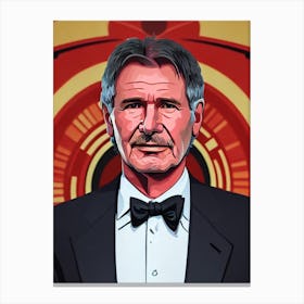 Harrison Ford Illustration Movies Canvas Print