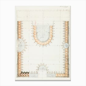 General Plan Of The Mosaic For Fouquet Jewelry Store, Alphonse Mucha Canvas Print