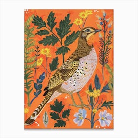 Spring Birds Grouse 2 Canvas Print
