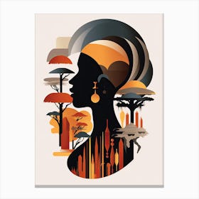 African Woman Africa Art Canvas Print