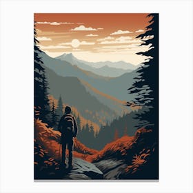 Appalachian Trail Usa 4 Hiking Trail Landscape Canvas Print