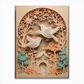 Birds In The Forest Canvas Print