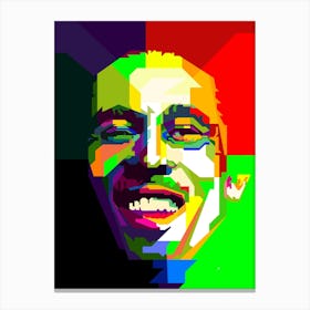 Bob Marley Jamaican Reggae Music Icon Pop Art WPAP Canvas Print