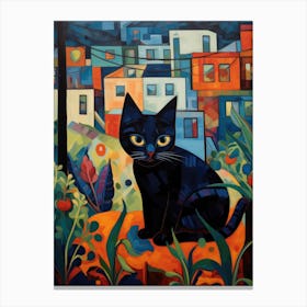 Cat In The City 1 Canvas Print