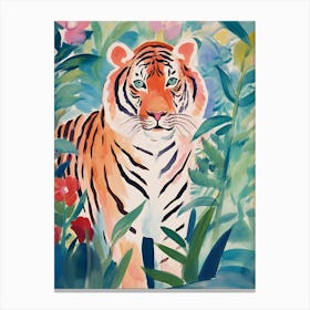 Tiger Watercolor Painting 2 Canvas Print
