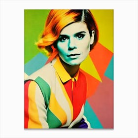 Kate Mara Colourful Pop Movies Art Movies Canvas Print