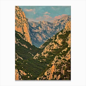 Calanques National Park 2 France Vintage Poster Canvas Print