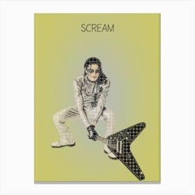 Scream Michael Jackson Canvas Print