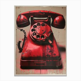 'Red Phone' Canvas Print